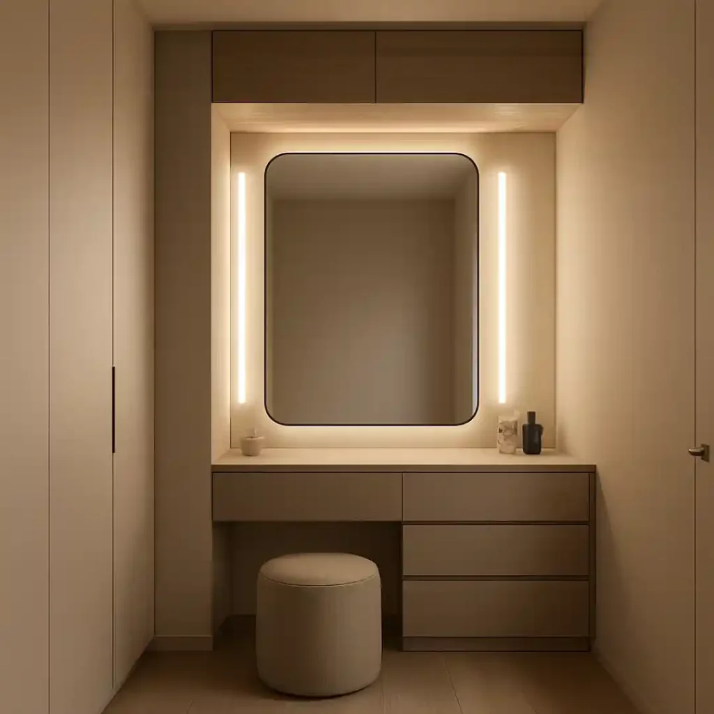 a image of a dressing table