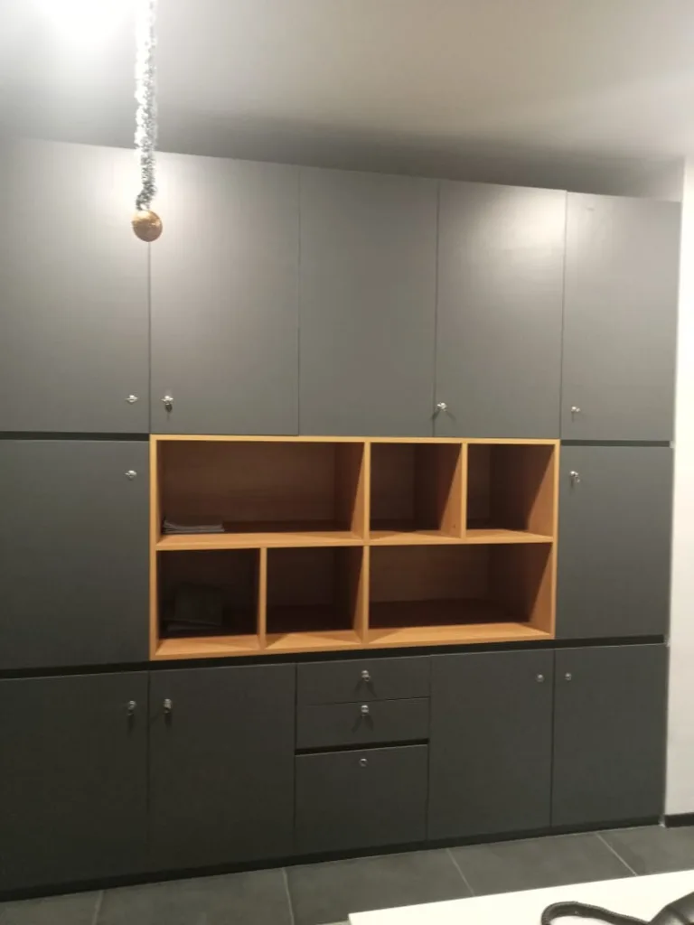 an image of the actual cabinet/office project.